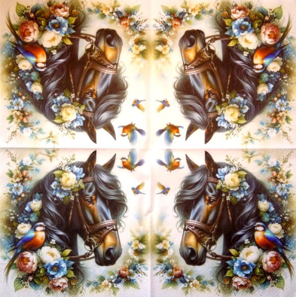 051 Horses - 3-ply - Ambiente